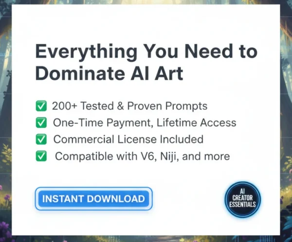 The Final Value Proposition 200 Ultimate Aesthetic Midjourney Prompts – The Final Creative Vault (PLR)